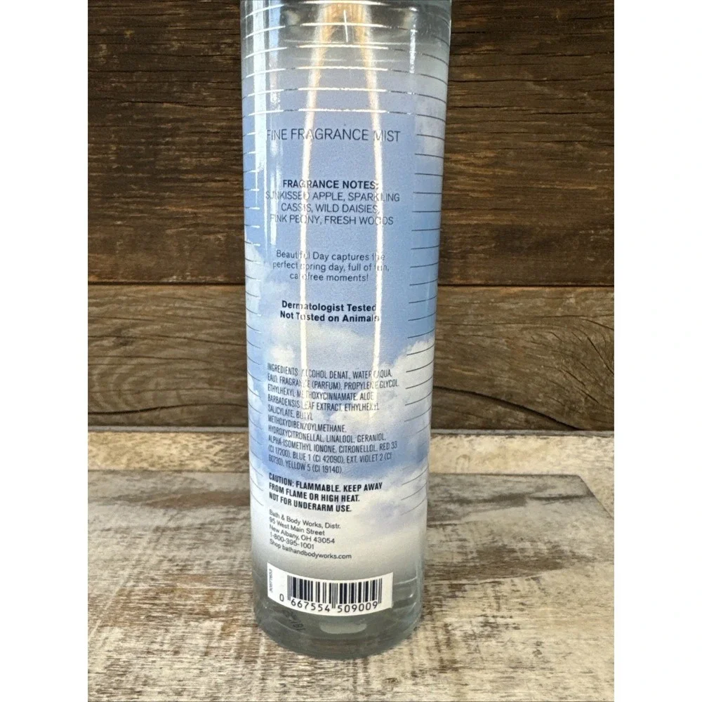 Bath & Body Works Beautiful Day‎ Fine Fragrance Mist Body Spray 8 Oz New